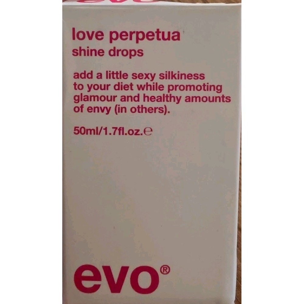 Evo Love Perpetua Shine Drops Hair Polishing Gloss Serum Frizz Control 1.7oz